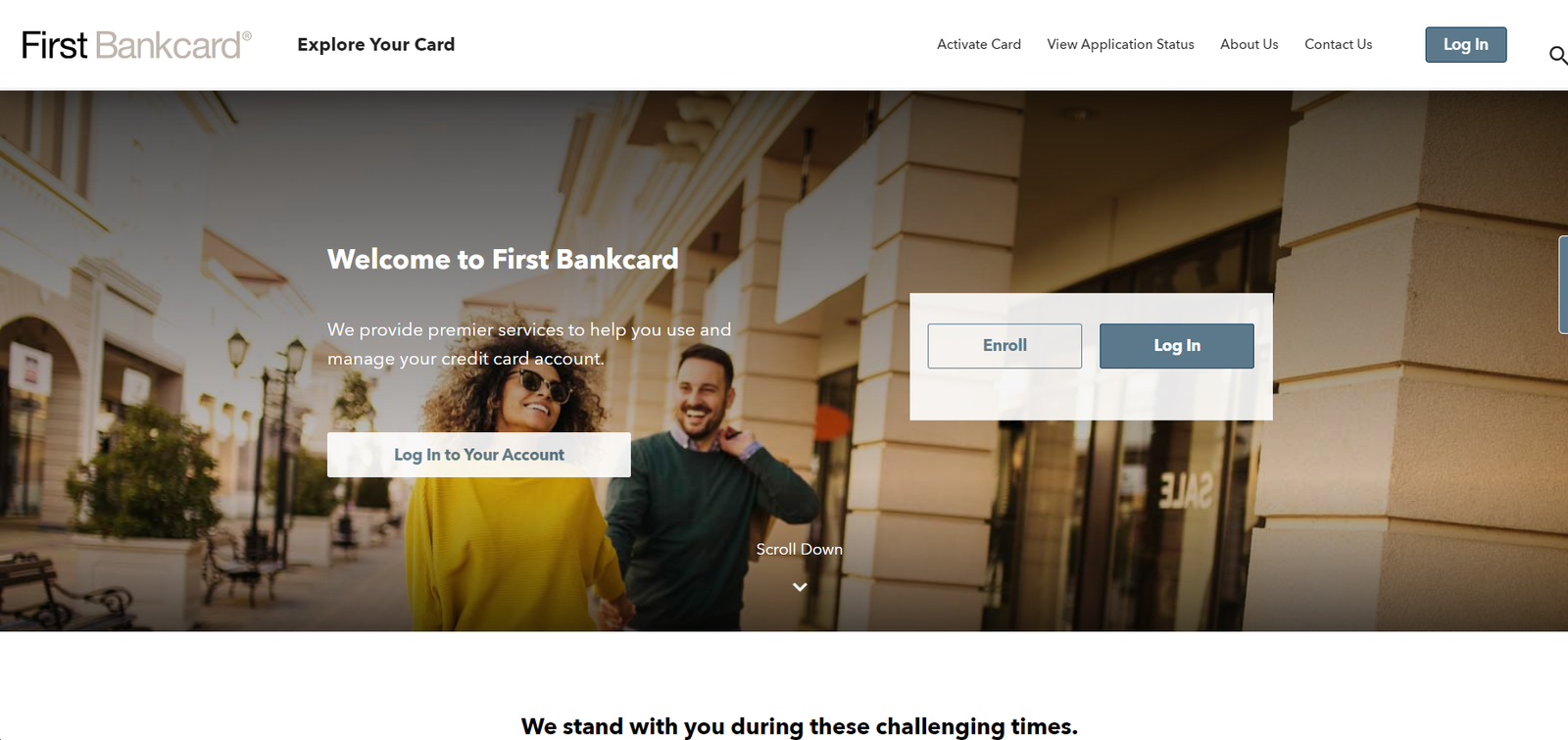 First Bankcard Sign in