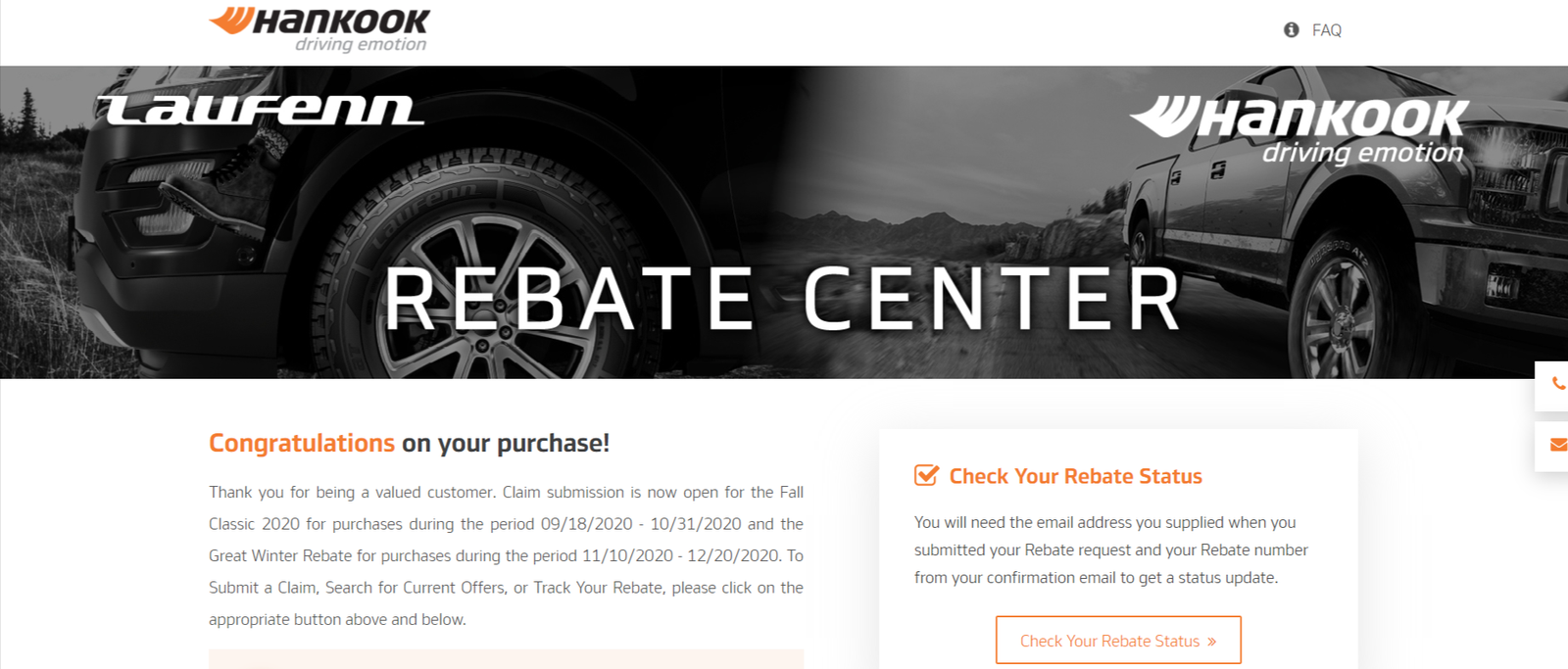 hankook rebate